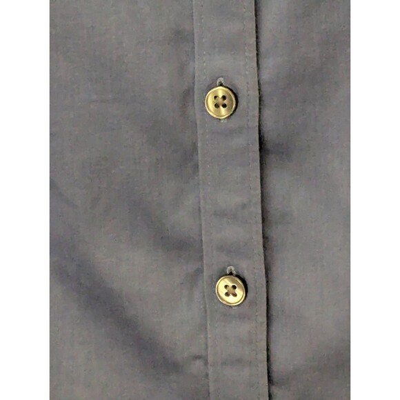 Banana Republic Tailored Fit Blue Button Down Shirt Women's Petite Large - Picture 4 of 6